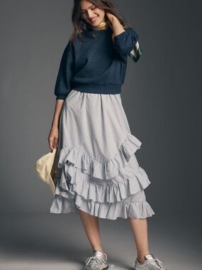 Anthropologie Maeve Twofer Sweatshirt Dress